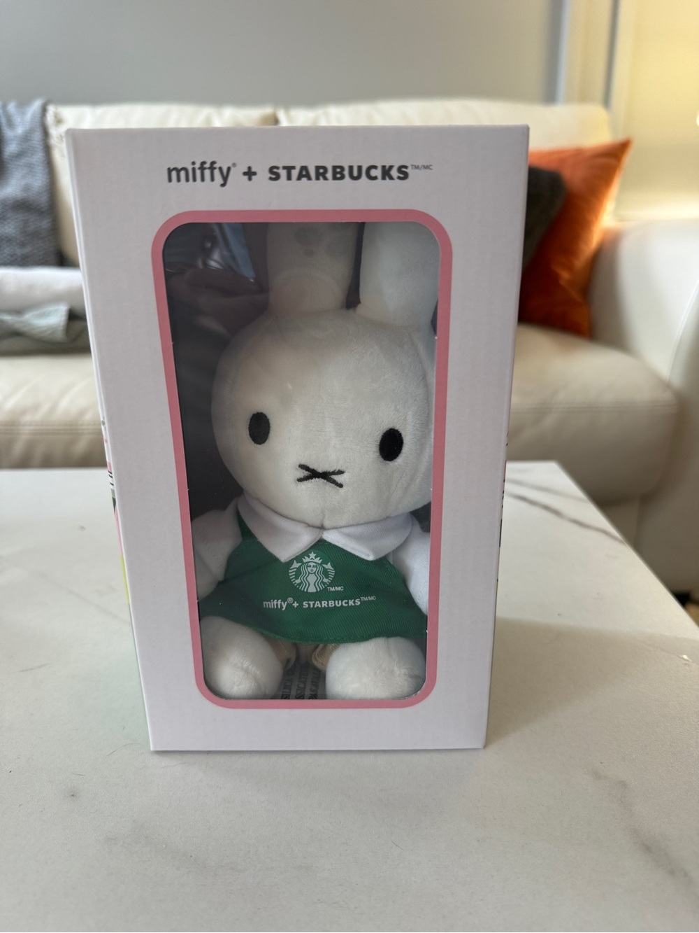 Starbucks Miffy Plush with Starbucks Green Apron